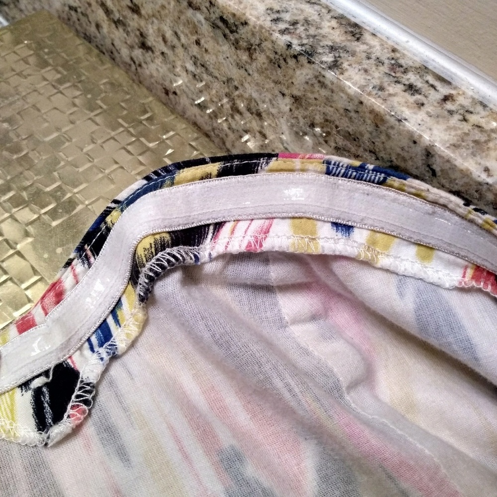 Strapless Ikat Print Empire Waist Dress - Picture 8 of 8